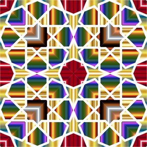 Grafica vettoriale geometrico islamico delle mattonelle