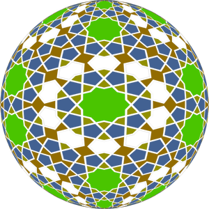 Bola keramik Islam vektor ilustrasi