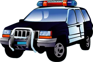 Politie auto vector afbeelding