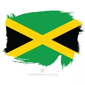 Pictat de drapelul de Jamaica