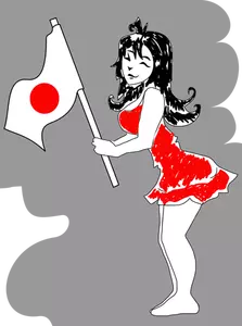 Japanilainen cheerleader-kuva