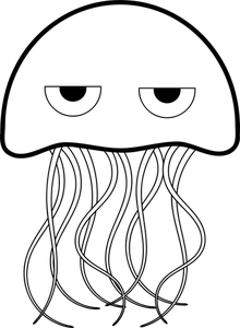 Jellyfish vector drawing