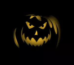 Jack-O-Lantern nell'immagine vettoriale scuro