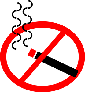 Vektor-Illustration von Ei-förmige kein Rauchverbot
