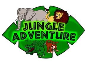 Van Jungle avontuur Kids Club Logo glinsterende clip art