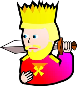 King of Hearts desene animate vector imagine