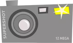 Gambar kamera mewah ikon vektor