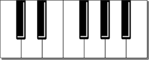 Keyboard pictogram vector image