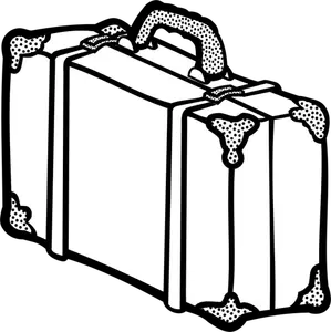 Vector illustraties van art deco koffer