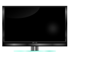 High-definition TV set vector illustraties
