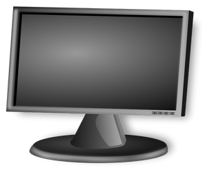 LCD-näytön vektoripiirustus