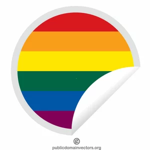 Pegatina de peeling LGBT