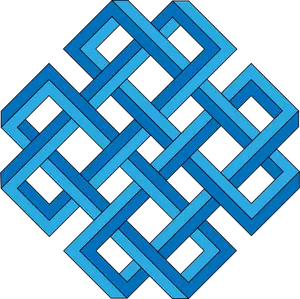 Clipart vectorial de ilusión óptica de tipo celosía