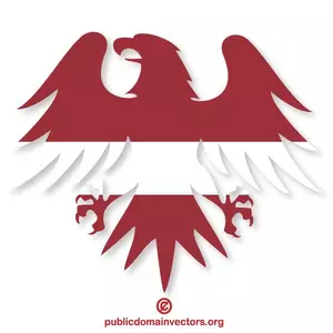 Lettische Fahne emblem