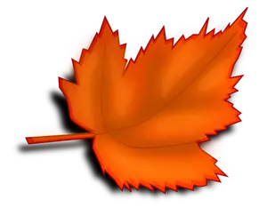Image de vecteur feuille automne brun