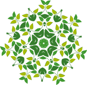 Image vectorielle de motif floral abstrait