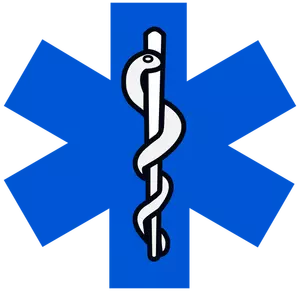 Vector image of fire rescue sign