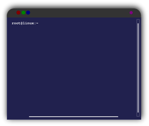 Illustration de vecteur fenêtre terminal Linux