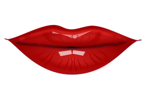 Vektor ilustrasi sensual wanita bibir