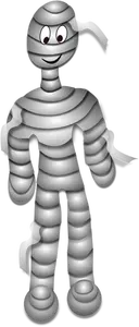 Grey mummy vector illustration