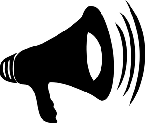 Illustrazione vettoriale di megafono