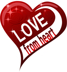 L'amore dall'illustrazione vettoriale di cuore decorazione