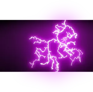Vektor ilustrasi bersinar pink thunde