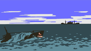 Lurking submarine