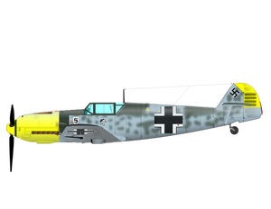 Imagen vectorial de avión ME-109