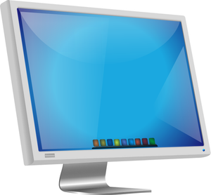 Mac LCD vector image