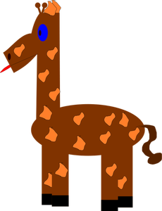 Amuzant girafa vectoriale