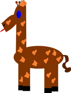 Zábavná žirafa vektor