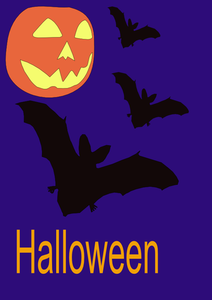 Halloween affisch vektorbild