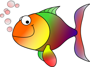 Pescado feliz vector illustration