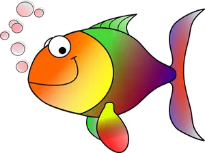Happy fish vector illustration