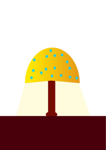 Vector image of a lamp