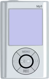 MP3 spilleren vector illustrasjon
