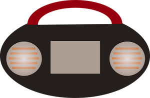 Radio cassette speler vector afbeelding