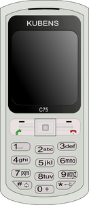 Enkel mobiltelefon vektor ClipArt