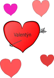 Valentinsdag symbol vector illustrasjon