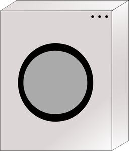 Vector image of a washing machine