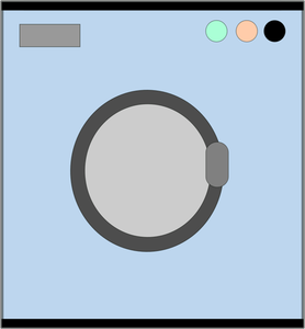 Laundry machine vector icon