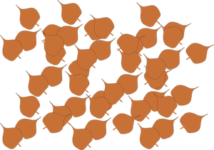 Vector ilustración de las hojas de otoño