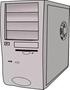PC case vector clip art