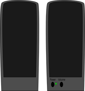 Loudspeakers vector image