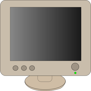 Tietokoneen näyttövektorin ClipArt-kuva