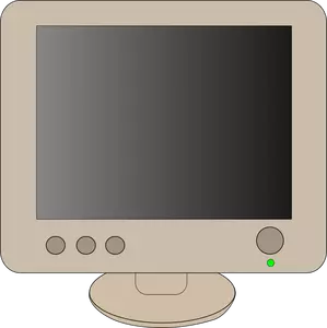 Komputer monitor vektor klip seni