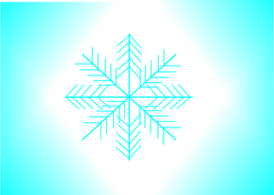 Illustrazione vettoriale di fiocco di neve