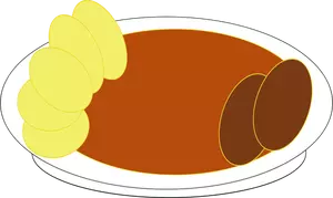 Vector image of meal