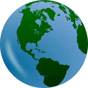3D globe vector illustraties